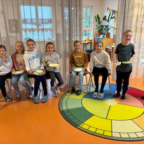 Dritteler beim Jausnen