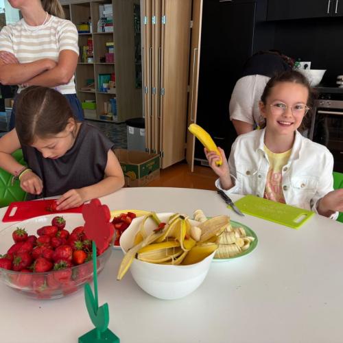 Obst schneiden 